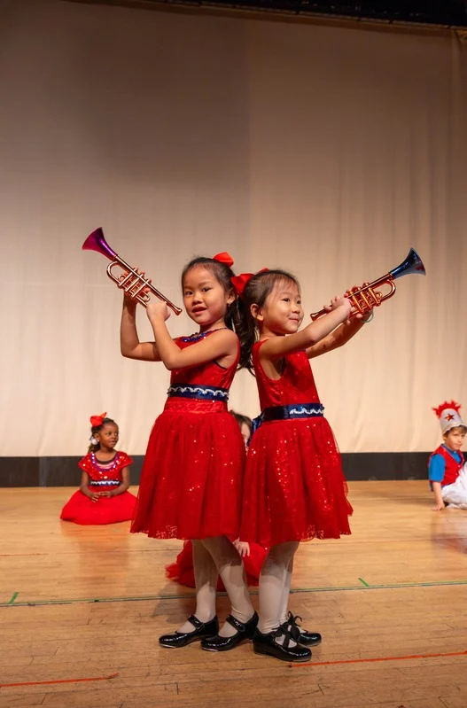 Student performers with trumpet